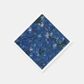 Stilvolles Blumenpapier Napkin Serviette (Ecke)