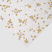 Stilvolles Blumenzapier Seidenpapier (Ausschnitt)