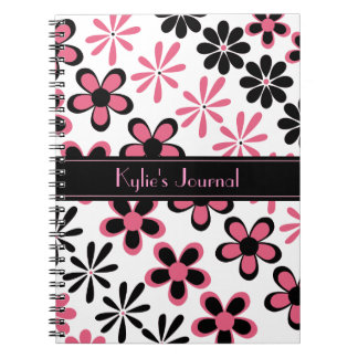 Stilvolles Blumenzeitschriften-Notizbuch Notizblock