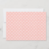 Stilvolles Blush Pink Script Foto Save the Date (Rückseite)