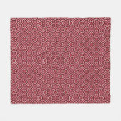 Stilvolles Boho-Chic-Blumenmuster Fleecedecke (Vorderseite (Horizontal))