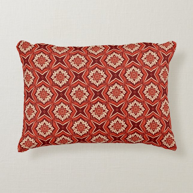 Stilvolles Boho Chic Floral Pattern Dekokissen (Vorderseite)