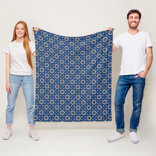 Stilvolles Boho Chic Floral Pattern Fleecedecke (Beispiel)