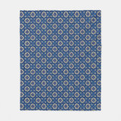 Stilvolles Boho Chic Floral Pattern Fleecedecke (Vorderseite)
