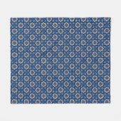 Stilvolles Boho Chic Floral Pattern Fleecedecke (Vorderseite (Horizontal))