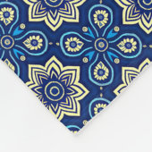 Stilvolles Boho Chic Floral Pattern Fleecedecke (Ecke)