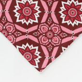 Stilvolles Boho Chic Floral Pattern Fleecedecke (Ecke)