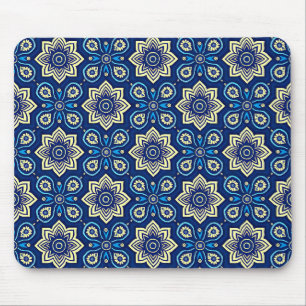Stilvolles Boho Chic Floral Pattern Mousepad