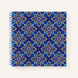 Stilvolles Boho Chic Floral Pattern Notizblock