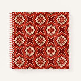 Stilvolles Boho Chic Floral Pattern Notizblock