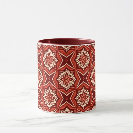 Stilvolles Boho Chic Floral Pattern Tasse (Zentrum)