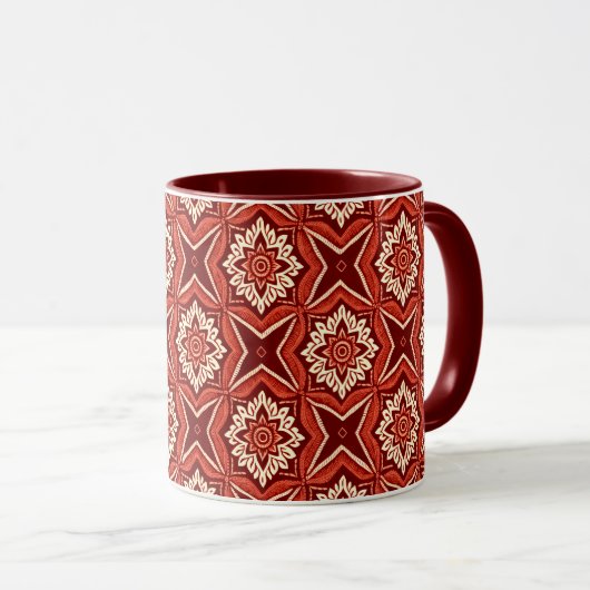 Stilvolles Boho Chic Floral Pattern Tasse (VorderseiteRechts)
