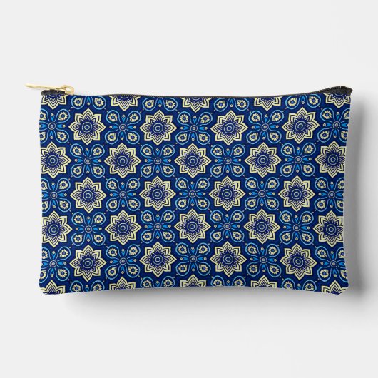 Stilvolles Boho Chic Floral Pattern Zubehörtasche (Vorderseite)