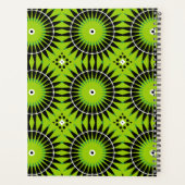 Stilvolles Boho Ethnic Lime Green Geometric Muster Planer (Rückseite)