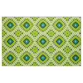Stilvolles Boho Ethnic Lime Green Geometric Muster Stoff (Fat Quarter (45,7 x 55,9 cm))