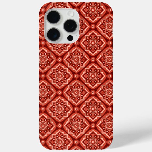 Stilvolles Boho-Geometric-Blumenmuster Case-Mate iPhone Hülle (Rückseite)