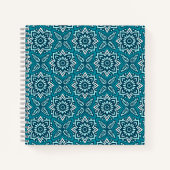 Stilvolles Boho Geometric Floral Pattern Notizblock (Vorderseite)