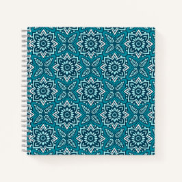 Stilvolles Boho Geometric Floral Pattern Notizblock