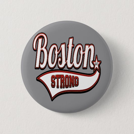 Stilvolles Boston stark Button (Vorderseite)