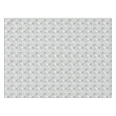 Stilvolles botanisches Muster. Grau, silber, türki Tischdecke (Vorderseite (Horizontal))