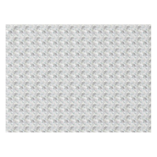 Stilvolles botanisches Muster. Grau, silber, türki Tischdecke (Vorderseite (Horizontal))