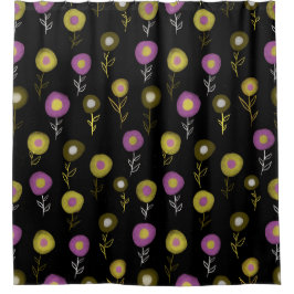 Stilvolles braunes Muster Duschvorhang