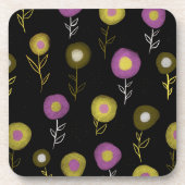 Stilvolles braunes Muster Getränkeuntersetzer (Vorderseite)