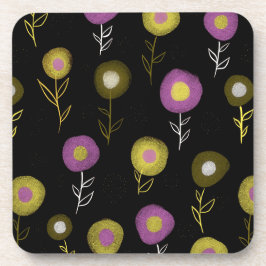 Stilvolles braunes Muster Getränkeuntersetzer