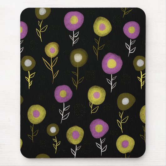 Stilvolles braunes Muster Mousepad (Vorne)