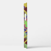 Stilvolles braunes und gelbes Rainbow-Fraktal Case-Mate iPhone Hülle (Rückseite / Rechts)