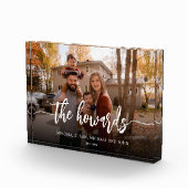 Stilvolles Brush Script-Foto Fotoblock (Rechts)