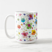 Stilvolles bunte Blumenmuster-Design Kaffeetasse (Links)