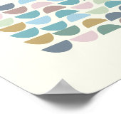 Stilvolles buntes Poster der Modernen Geometrische (Ecke)