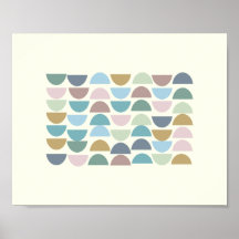 Stilvolles buntes Poster der Modernen Geometrische