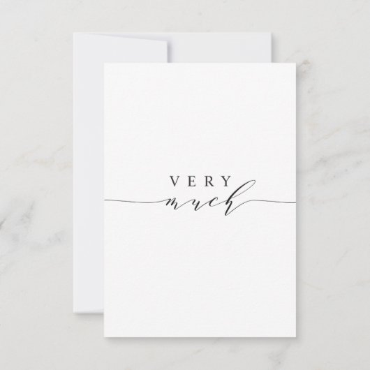 Stilvolles Calligrafy Wedding Foto Danke Karte (Rückseite)