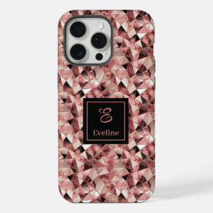 Stilvolles Case-Mate iPhone 15 Case Trendy Rose Go Pro Max Hülle