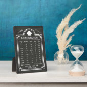 Stilvolles Chalkboard Kitchen Conversion Chart Fotoplatte (Seite)