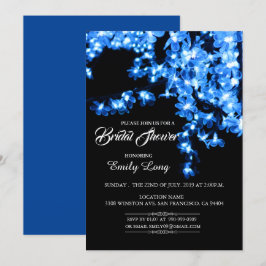 Stilvolles chinesisches Cherry Blossom Light Braut Einladung