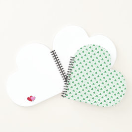 Stilvolles Clover Print Spiral Notebook für den tä Notizblock