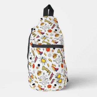 Stilvolles Comic gedruckt Crossbody Bag