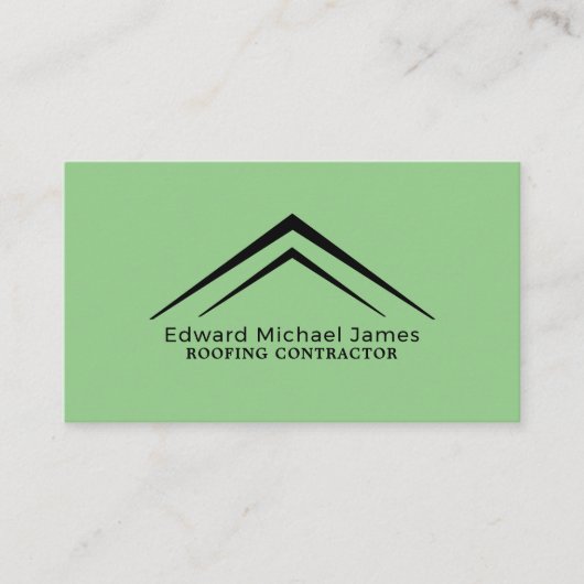 Stilvolles Dach, Roofer, Dachdecker Visitenkarte (Vorderseite)