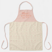 Stilvolles Damask-Muster Schürze (Vorderseite)