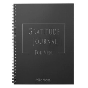 Stilvolles Dankeschön Journal für Men Dark Gray Notizblock
