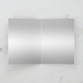 Stilvolles Dekorativ Silber 60. Hochzeitstag Karte (Innenseite)