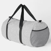Stilvolles dekoratives Grau Duffle Bag (Rechte Ecke)