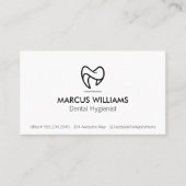 Stilvolles Dental-Logo Visitenkarte (Vorderseite)