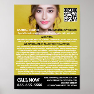 Stilvolles Dermatologe, Klinik für Dermatologie, Q Poster