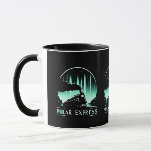 Stilvolles Design des Polar Express Züges Tasse (Links)