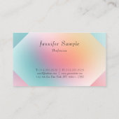 Stilvolles Design Elegante Beruflich Moderne Templ Visitenkarte (Rückseite)