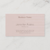 Stilvolles Design Elegante Farben Luxus Trendy Visitenkarte (Rückseite)